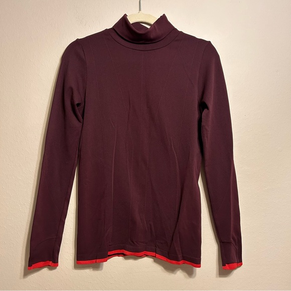 Athleta Flurry Downslope Turtleneck in Antique Burgundy Size S - Picture 2 of 8